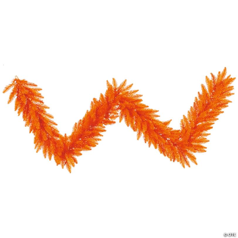 Vickerman 9' Orange Fir Christmas Garland - Unlit