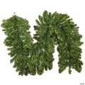 Vickerman 9' Oregon Fir Artificial Christmas Garland, Warm White Single Mold LED Wide Angle Lights