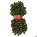 Vickerman 9' Oregon Fir Christmas Garland with Warm White LED Lights