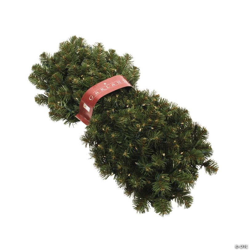 Vickerman 9' Oregon Fir Christmas Garland with Warm White LED Lights