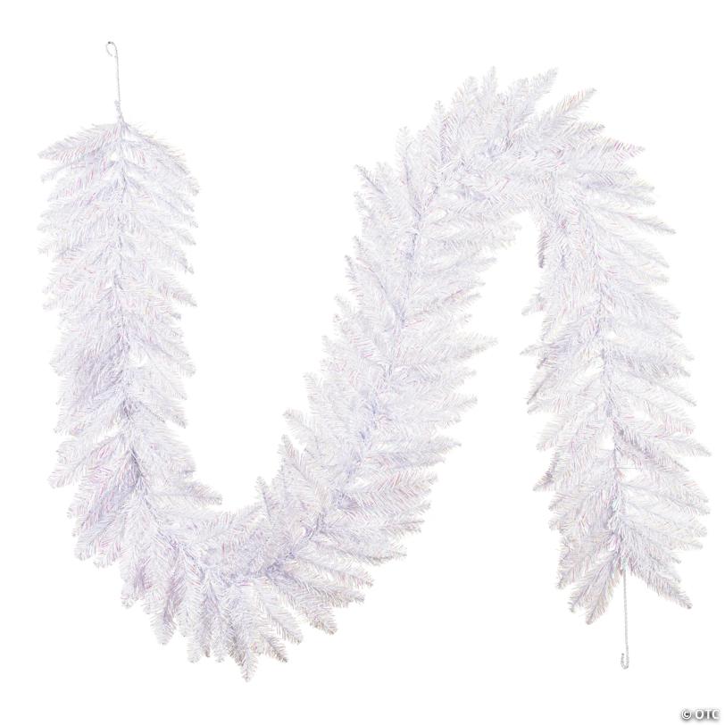 Vickerman 9' Sparkle White Spruce Artificial Christmas Garland, Unlit
