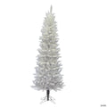 Vickerman 9' Sparkle White Spruce Pencil Artificial Christmas Tree, Unlit