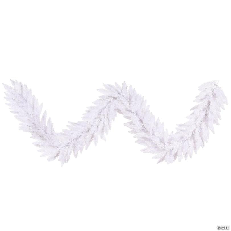 Vickerman 9' White Fir Christmas Garland - Unlit