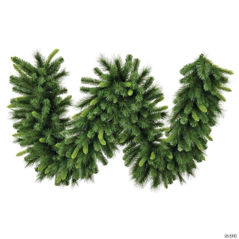 Vickerman 9' x 14" Bangor Mixed Pine Artificial Christmas Garland, Unlit