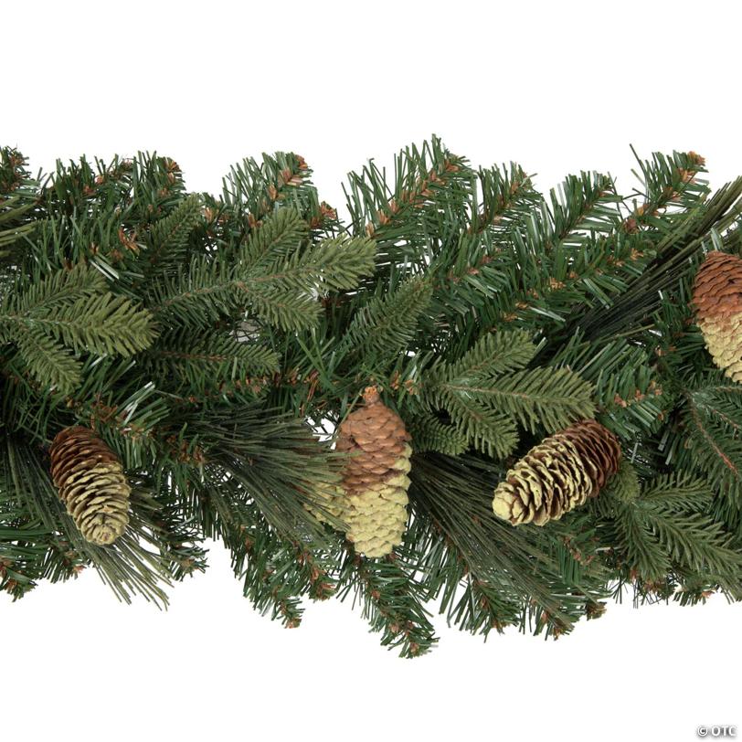 Vickerman 9' x 14" Emerald Mixed Fir Artificial Christmas Garland, Unlit