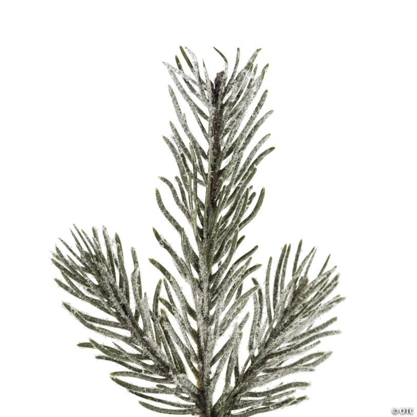 Vickerman 9' x 14' Flocked Kiana Artificial Christmas Garland, Warm White Dura-Lit® LED Mini Lights