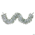 Vickerman 9' x 14' Flocked Kiana Artificial Christmas Garland, Warm White Dura-Lit® LED Mini Lights