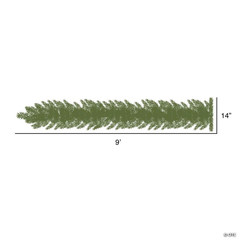 Vickerman 9' x 14" Oregon Fir Artificial Christmas Garland, Unlit