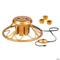 Vickerman Gold 360 Degree Rotating Tree Stand for Artificial Tree up to Maximum 120Lbs and 2200 Incandescent Lights.