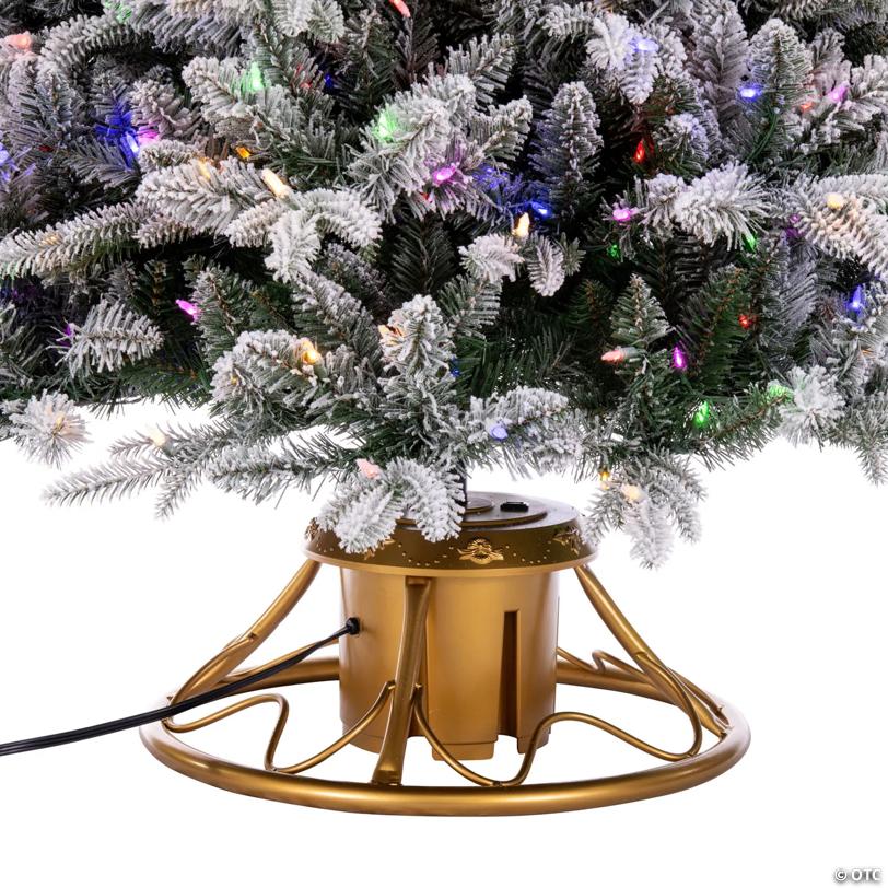 Vickerman Gold 360 Degree Rotating Tree Stand for Artificial Tree up to Maximum 120Lbs and 2200 Incandescent Lights.