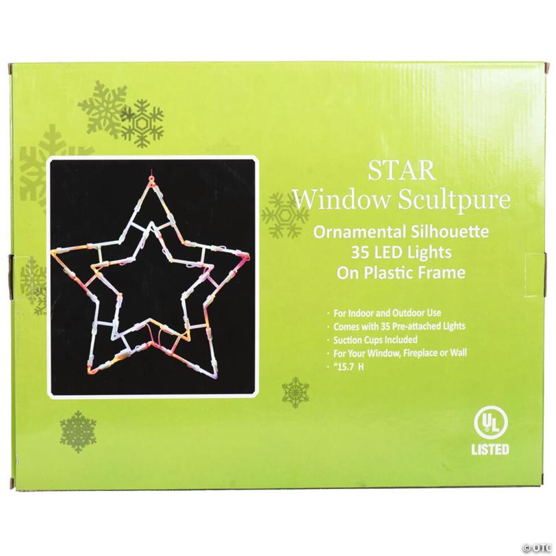Vickerman Outdoor 15" Star Wire Silhouette with LED Lights