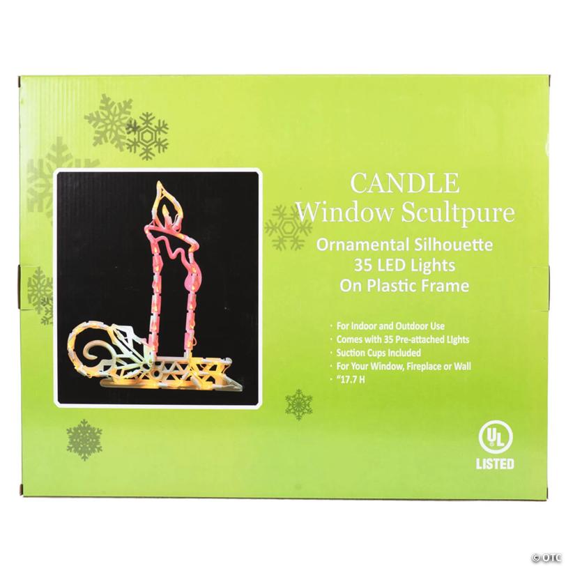 Vickerman Outdoor 17" Candle Wire Silhouette with LED Lights