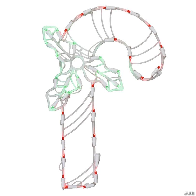 Vickerman Outdoor 17" Candy Cane Wire Silhouette with LED Lights