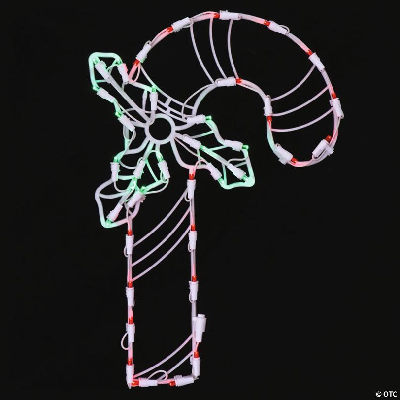 Vickerman Outdoor 17" Candy Cane Wire Silhouette with LED Lights