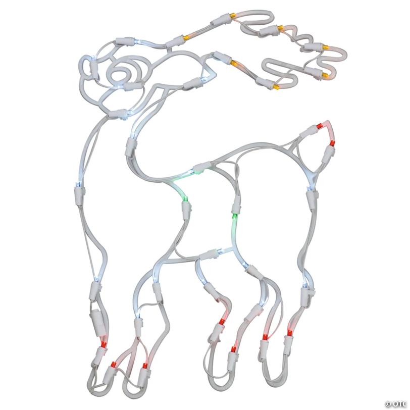 Vickerman Outdoor 17" Reindeer Wire Silhouette with LED Lights Christmas Lighted Decor