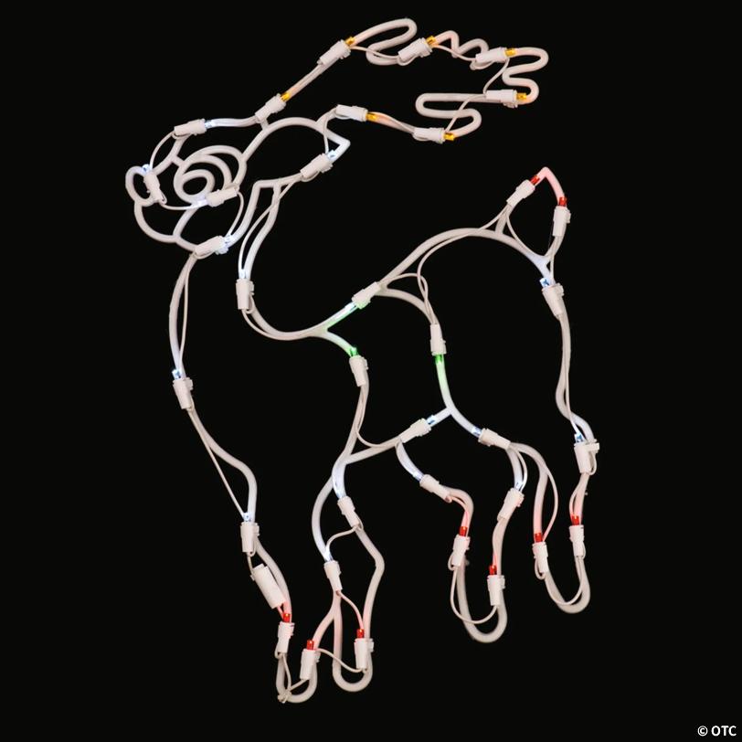 Vickerman Outdoor 17" Reindeer Wire Silhouette with LED Lights Christmas Lighted Decor
