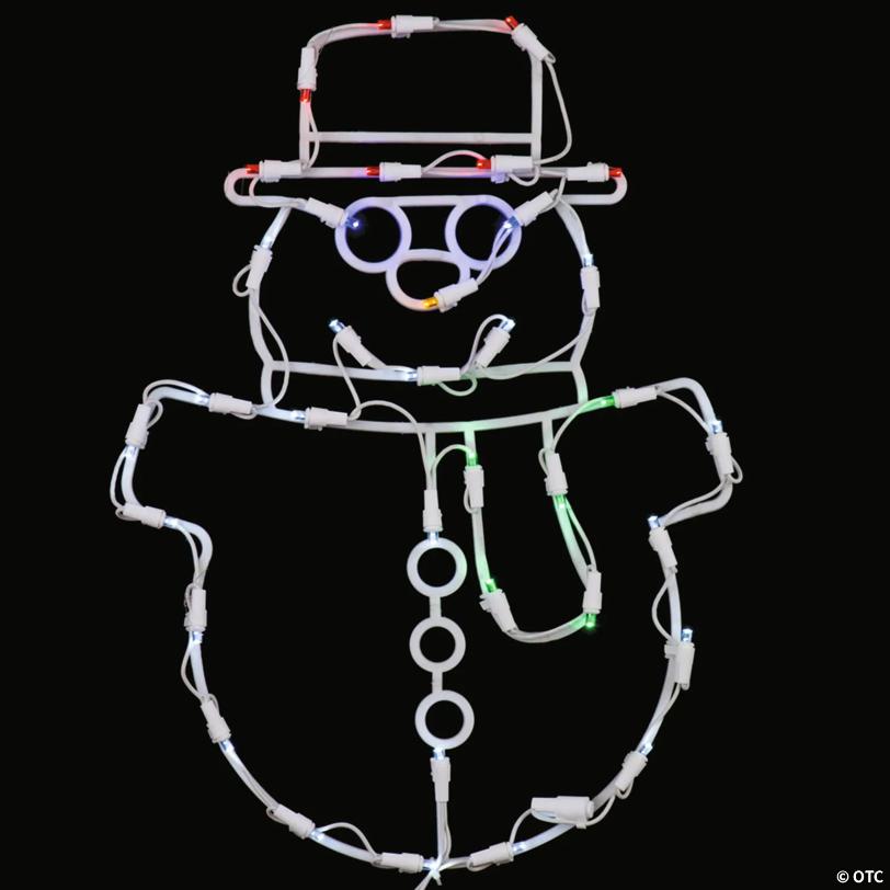 Vickerman Outdoor 17" Snowman Wire Silhouette with LED Lights