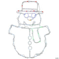 Vickerman Outdoor 17" Snowman Wire Silhouette with LED Lights