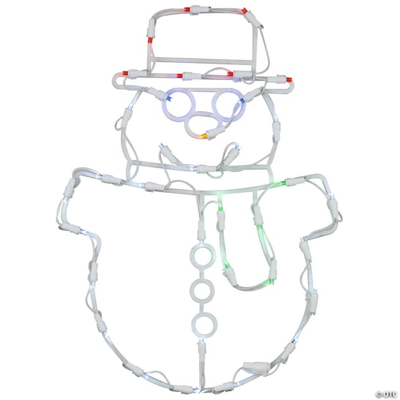 Vickerman Outdoor 17" Snowman Wire Silhouette with LED Lights
