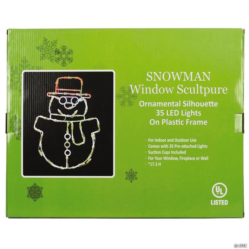 Vickerman Outdoor 17" Snowman Wire Silhouette with LED Lights