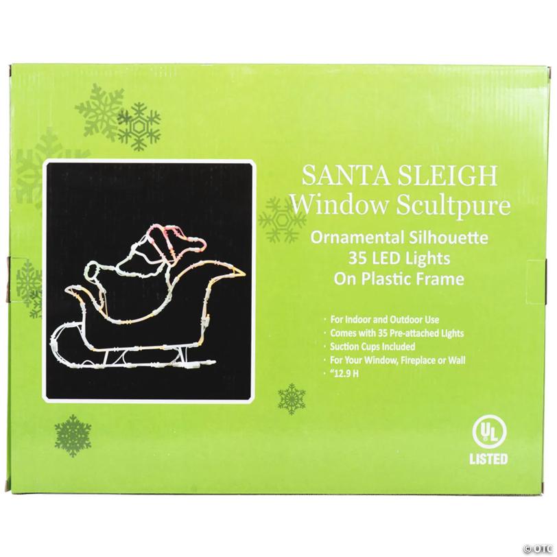 Vickerman Outdoor 18" Santa Sleigh Wire Silhouette with LED Lights Christmas Lighted Decor