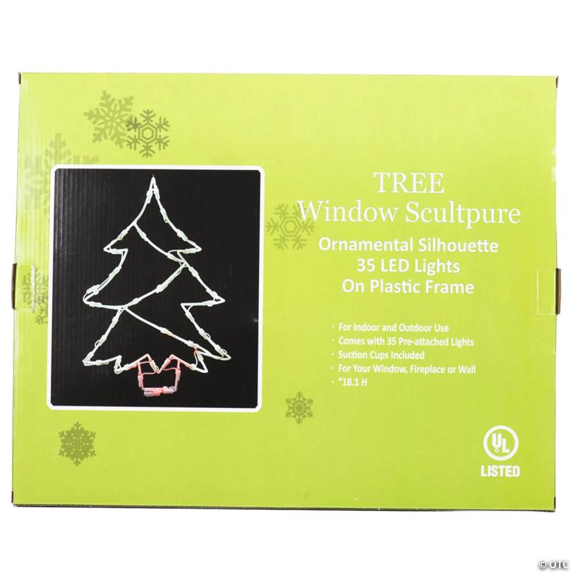 Vickerman Outdoor 18" Tree Wire Silhouette with LED Lights