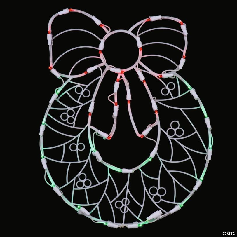 Vickerman Outdoor  17" Wreath Wire Silhouette with LED Lights