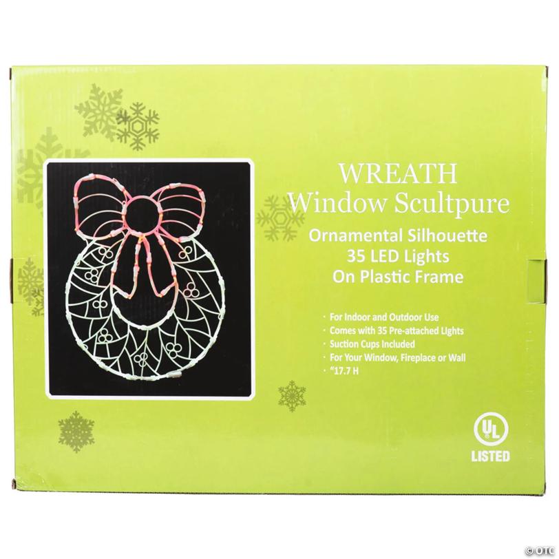 Vickerman Outdoor  17" Wreath Wire Silhouette with LED Lights