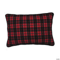 Vickerman Red and Black Plaid 14" x 20" Throw Pillow