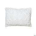 Vickerman White Handknit Cable 14" x 20" Cotton Throw Pillow