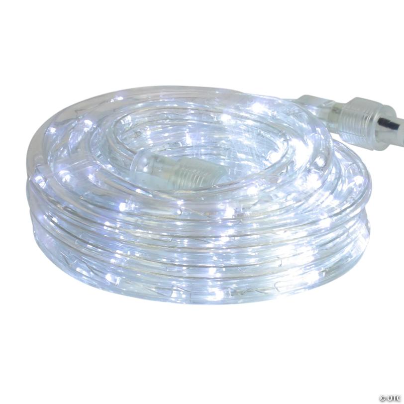 White LED FleProperible Christmas Rope Light - 96'