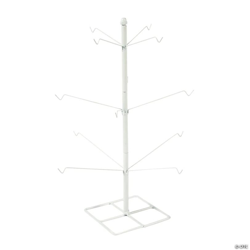 White Metal Ornament Tabletop Tree