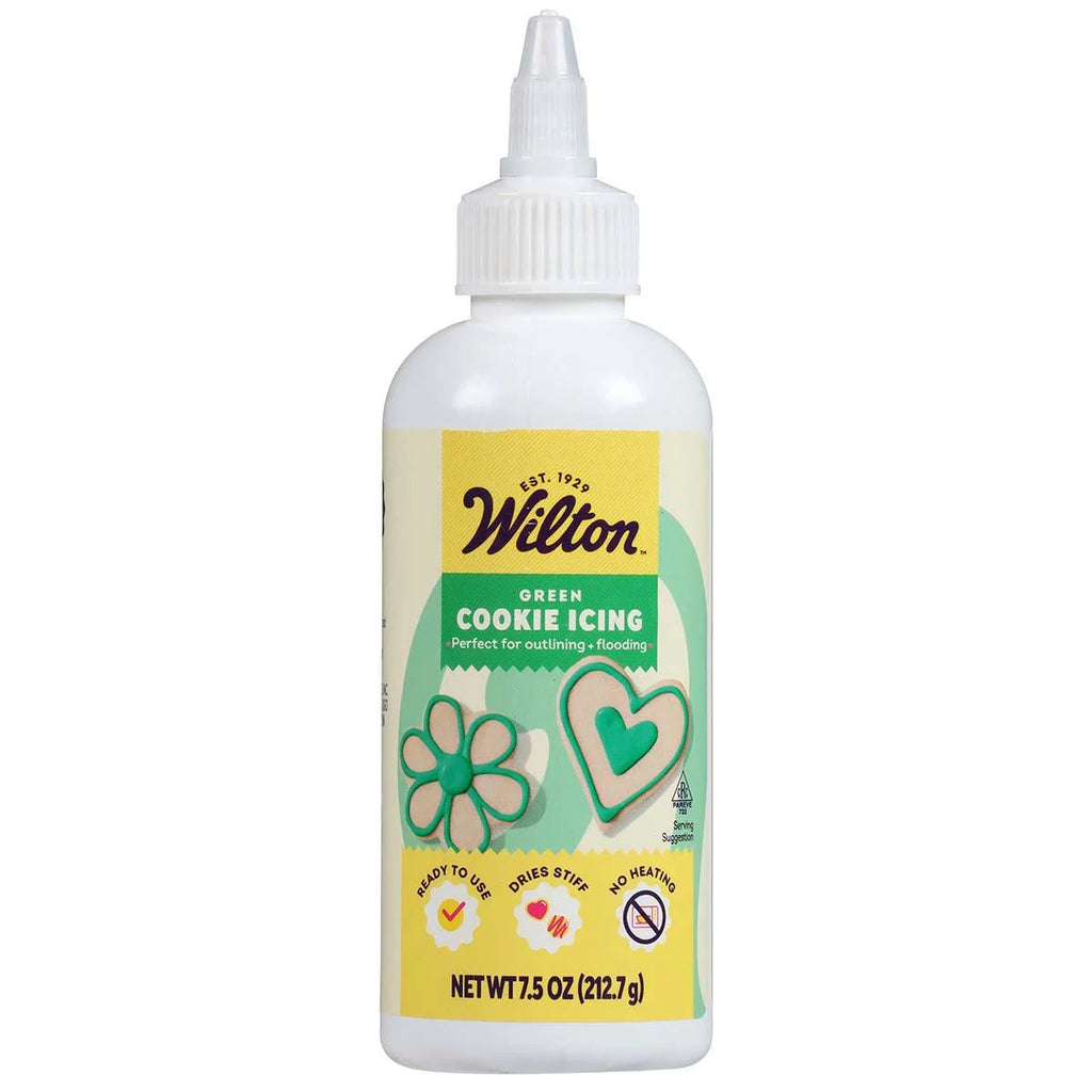 Wilton Green Cookie Icing – Ready-to-Use Vanilla – 7.5 oz.