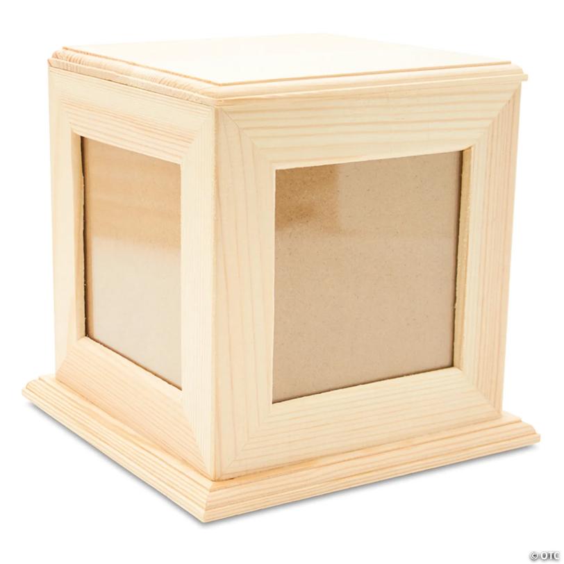 Woodpeckers Crafts, DIY Unfinished Wood  Photo Frame Box Pack of 1