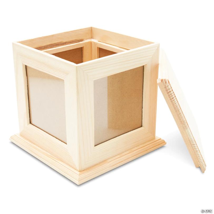 Woodpeckers Crafts, DIY Unfinished Wood  Photo Frame Box Pack of 1