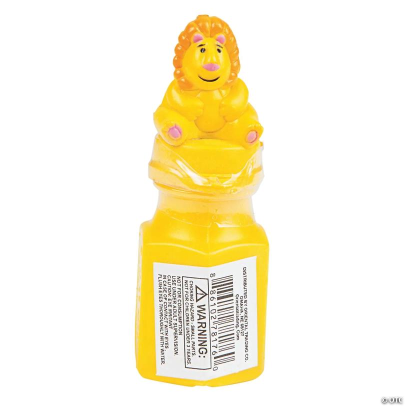 Zoo Animal Character Bubble Bottles - 12 Pc.