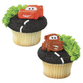 Mater and McQueen Cars Cupcake Toppers Cupcake Cake Decorating Rings 12 set