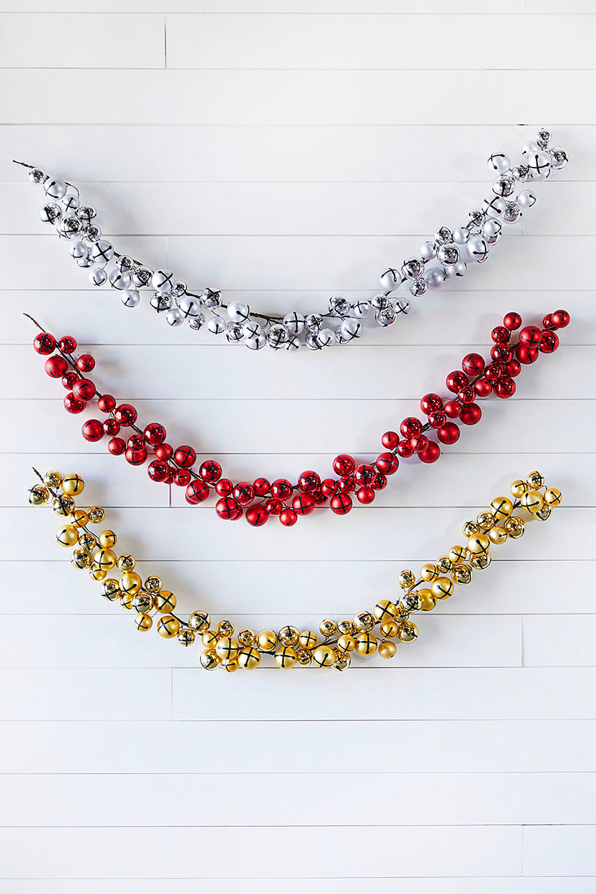 5’ Holiday Gold Jingle Bells Garland