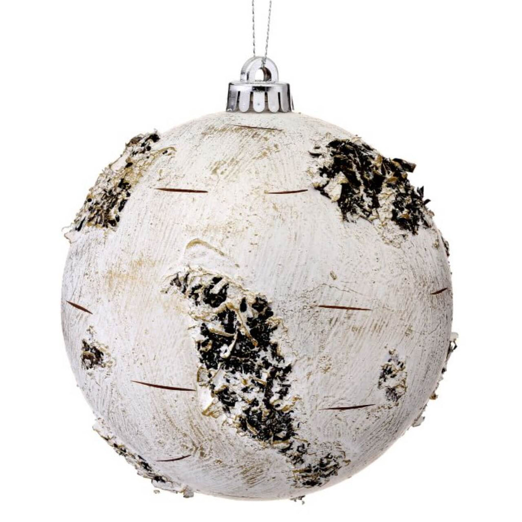 15 Cm Birch Ball Christmas Ornaments-Set of 2
