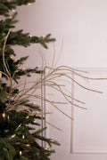 32” Champagne Glitter Curly Willow/Grass Spray
