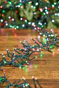 12.5' Platinum Elite Cluster Lights - 380L Cool White, Red & Green (Green Cord)