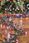 12.5' Platinum Elite Cluster Lights - 380L Cool White & Red (Green Cord)