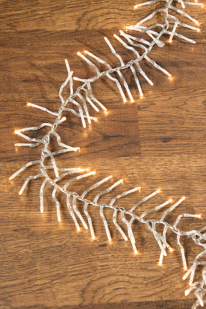 53' Platinum Elite Cluster Lights - 1560L Warm White (Clear Cord)