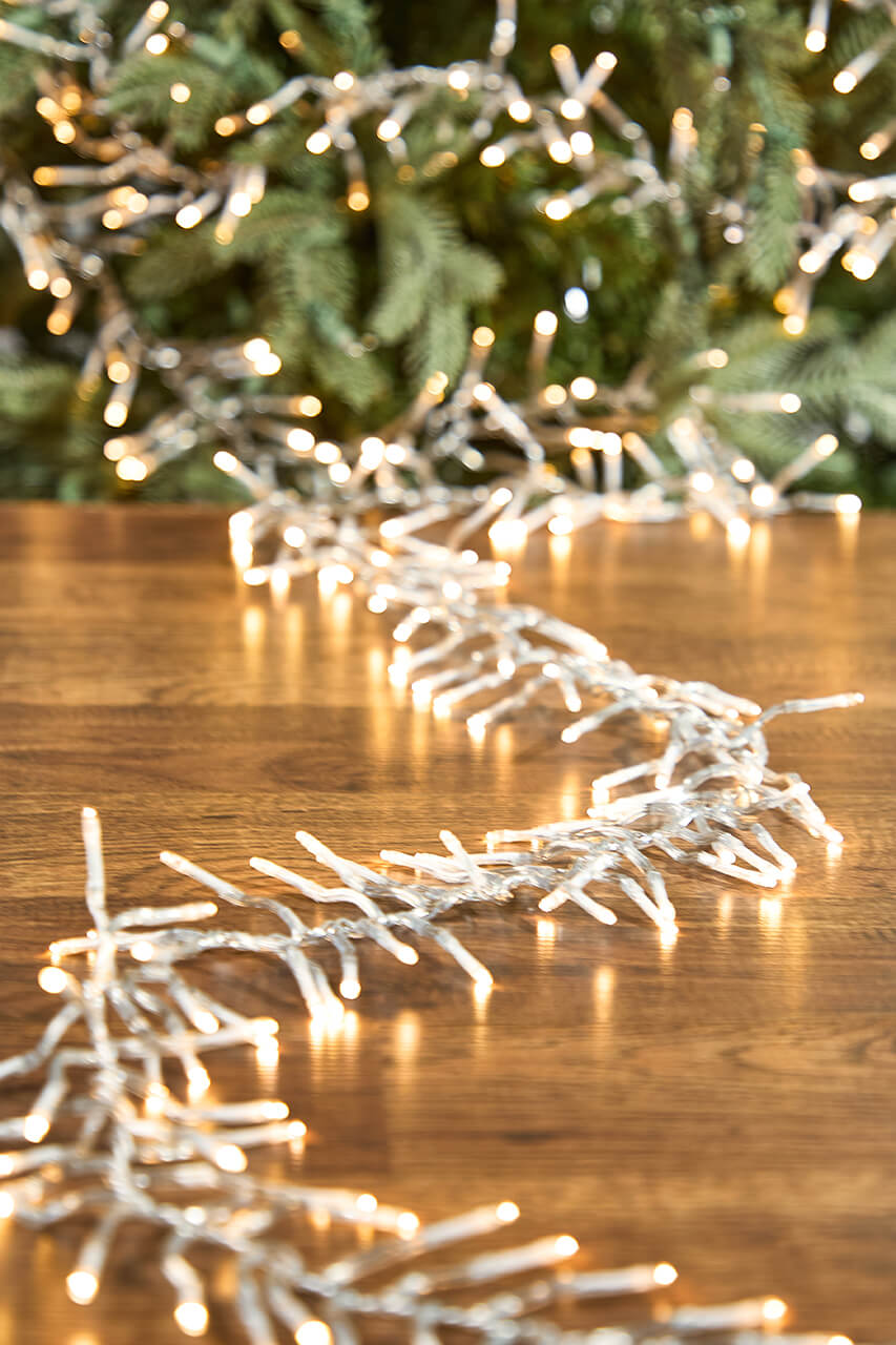 53' Platinum Elite Cluster Lights - 1560L Warm White (Clear Cord)