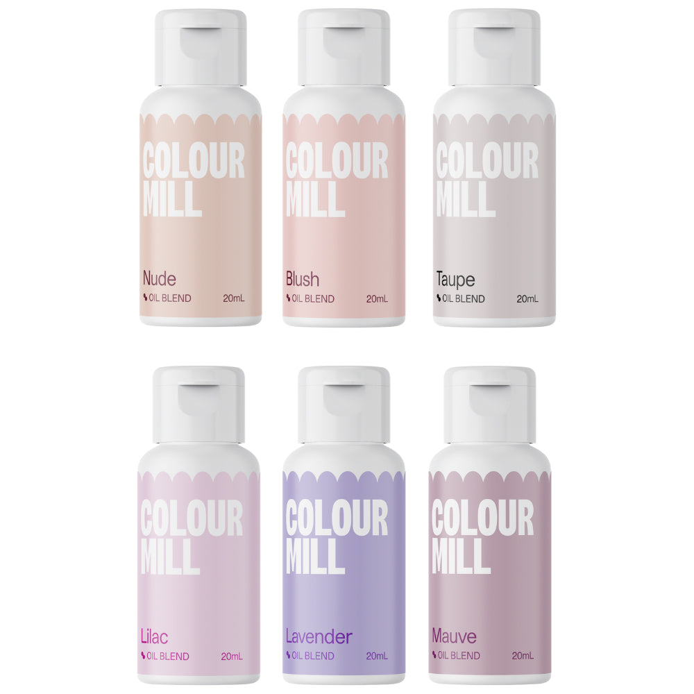 Colour Mill 6 box color set of oil based food colorings 20ml (select your set)