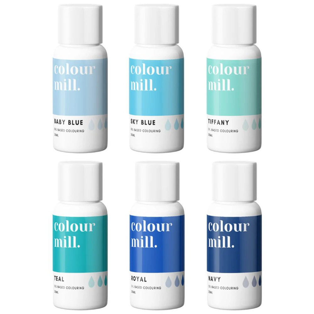 Colour Mill 6 box color set of oil based food colorings 20ml (select your set)