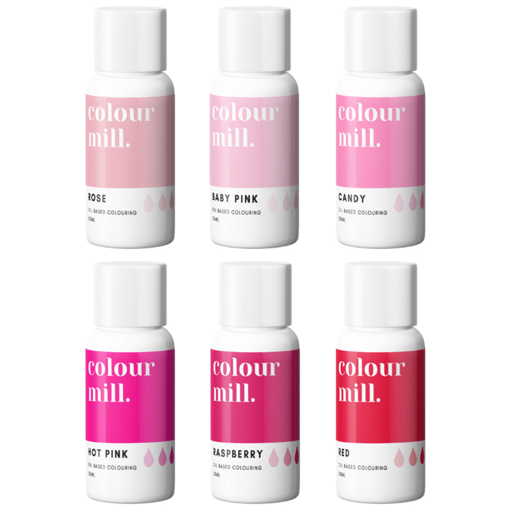 Colour Mill 6 box color set of oil based food colorings 20ml (select your set)