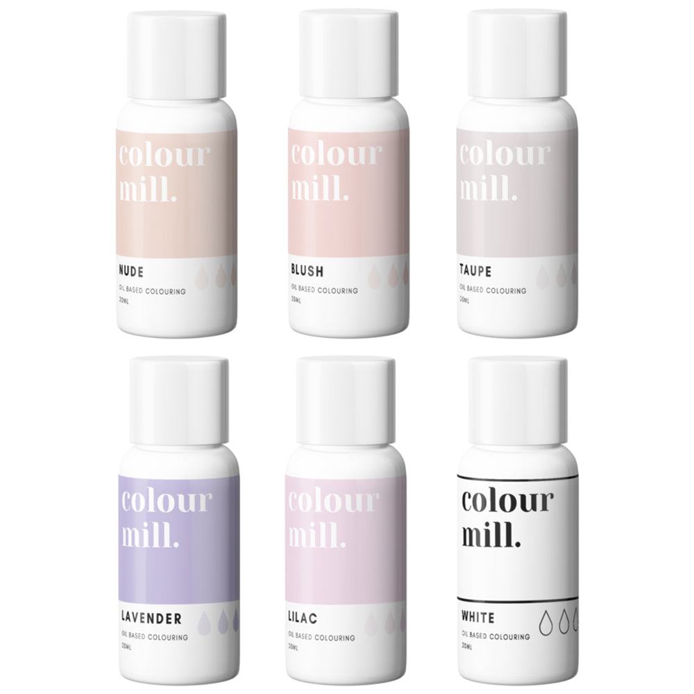 Colour Mill 6 box color set of oil based food colorings 20ml (select your set)