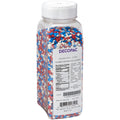 Patriotic Red, White and Blue Star Sprinkles – 16.5 oz. handheld container