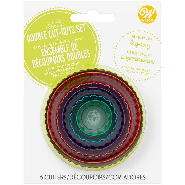 Wilton Round-Shaped Fondant Cut-Out Set, 6-Piece